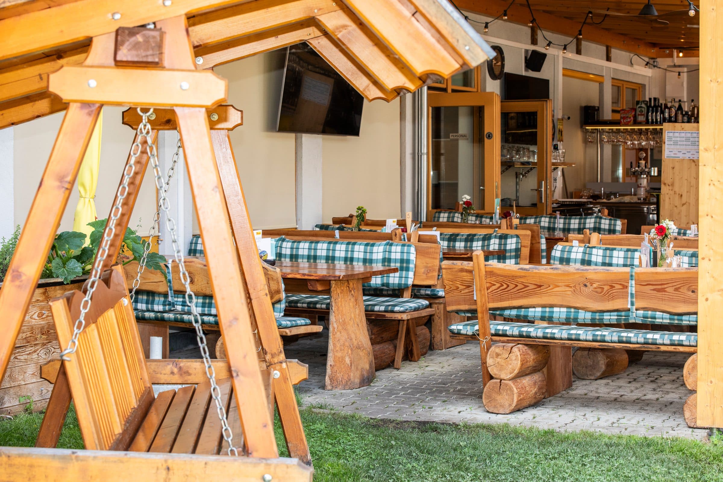 Beer garden overview