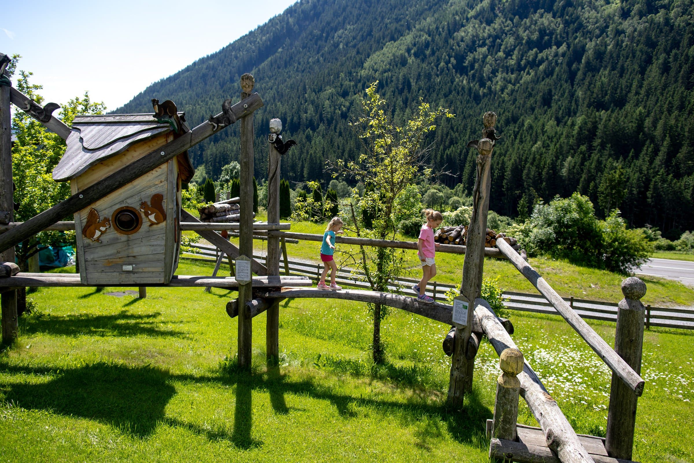 Culture, children at the Holzmuseum playground