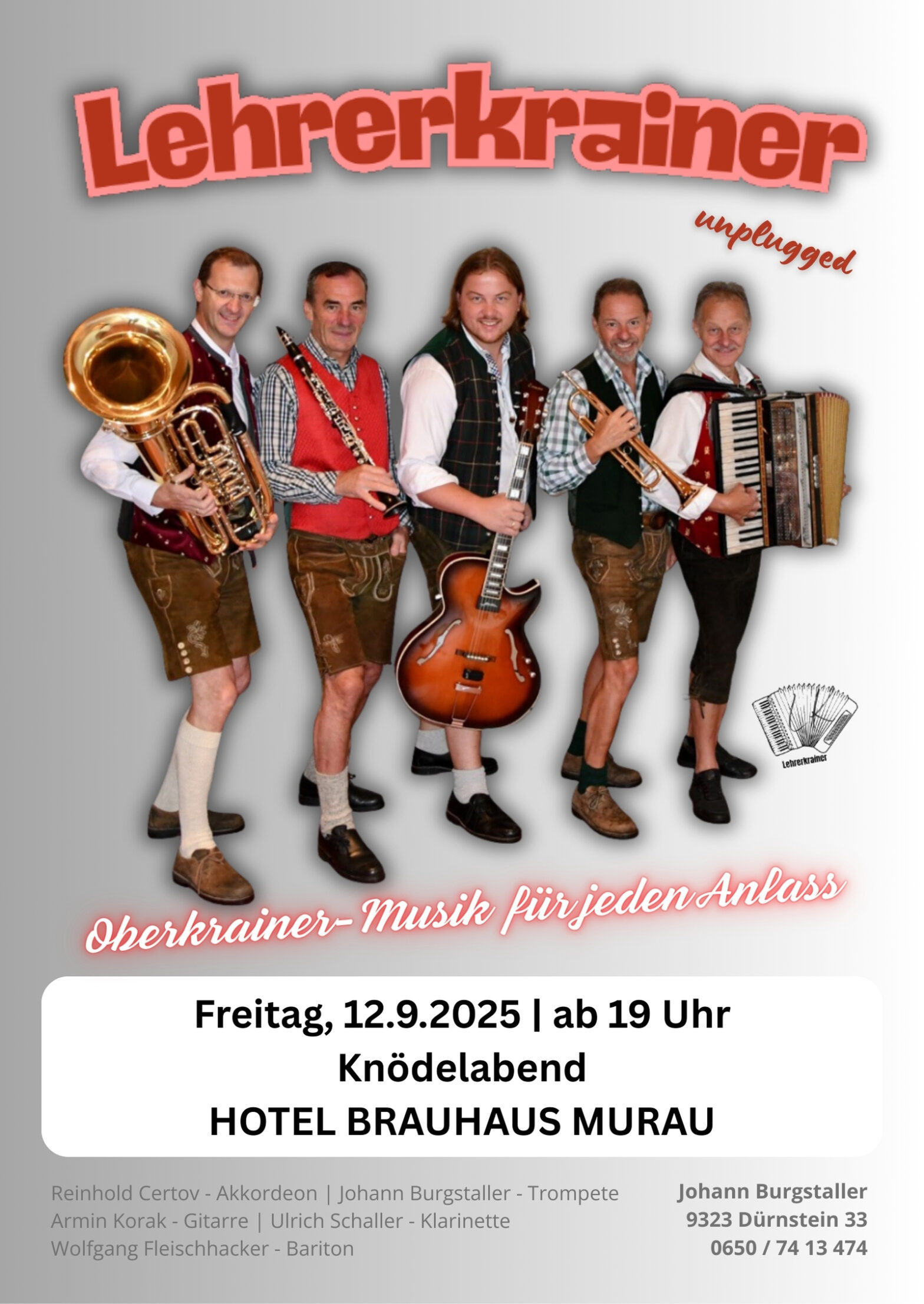 Plakat Event Lehrerkrainer